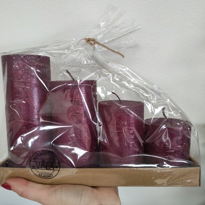 Adventní svíčky - schody, sada - struktur