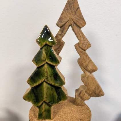 Dřevěný stromek 2v1 - tři barvy