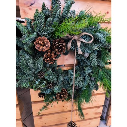 Zimní věnec - "přírodní rozcuch"