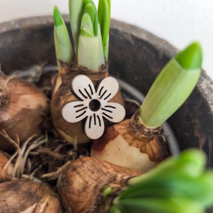 Mini kytička ze dřeva - přírodní