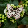 Dřevěný motýlek - růžový menší (5 cm)