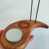Stojan na Palo Santo Slza - Teakové Dřevo - Yin & Yang