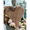 Závěsné srdce z mangového dřeva