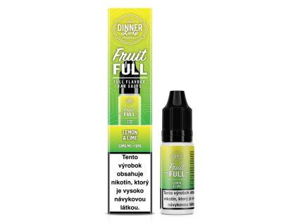 Plniaca fľaštička DINNER LADY Fruit FULL 10ml LEMON&LIME  20mg/ml ITV "A"