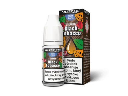 Plniaca fľaštička SILVER CIG 10ml Čierny Tabak (6 mg) ITV "A"