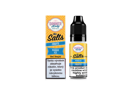 Plniaca fľaštička DINNER LADY NIC SALTS 10ml Mango Ice 10mg/ml ITV "A"