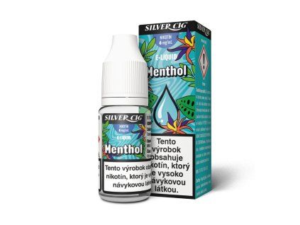 Plniaca fľaštička SILVER CIG 10ml Mentol (6mg) ITV "A"