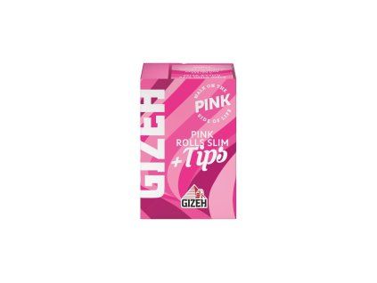 Cig. papieriky GIZEH PINK Rolls + Tips
