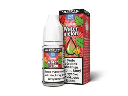 Plniaca fľaštička SILVER CIG 10ml Vodný melón (6 mg) ITV "A"