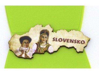 Magnetka drevená SLOVENSKO, vzor č.04
