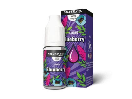 Plniaca fľaštička SILVER CIG 10ml Čučoriedka (0 mg) ITV "A"