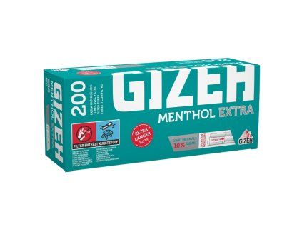 Cig. dutinky GIZEH 200 mentol Extra Long