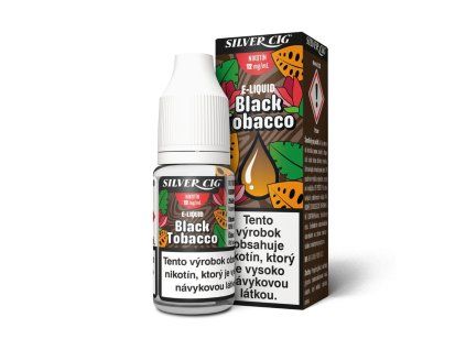 Plniaca fľaštička SILVER CIG 10ml Čierny Tabak (12mg) ITV "A"