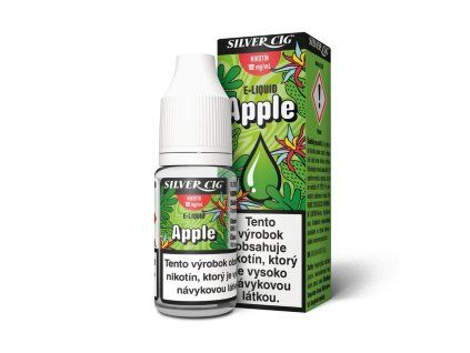 Plniaca fľaštička SILVER CIG 10ml Jablko (12mg) ITV "A"