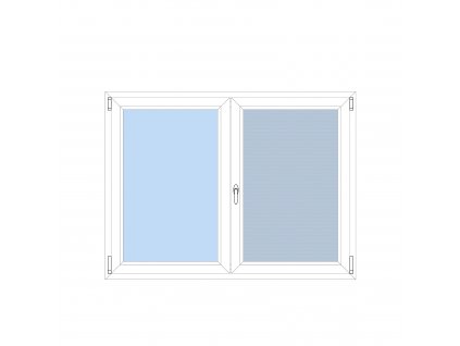 okno dvoukridle sito