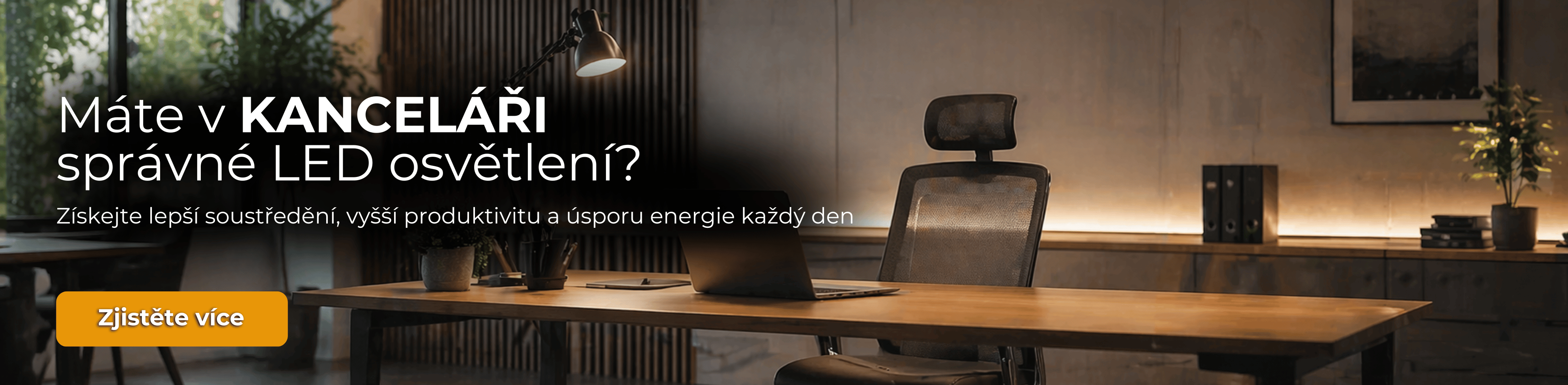 Osvětlení kanceláře a pracovny