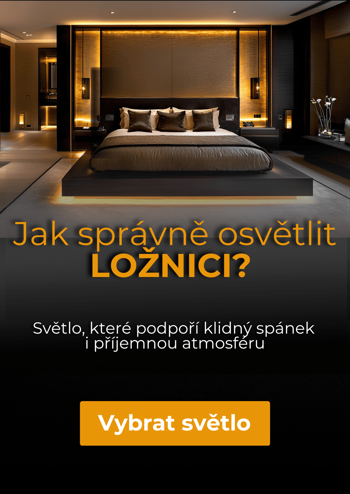 Osvětlení ložnice