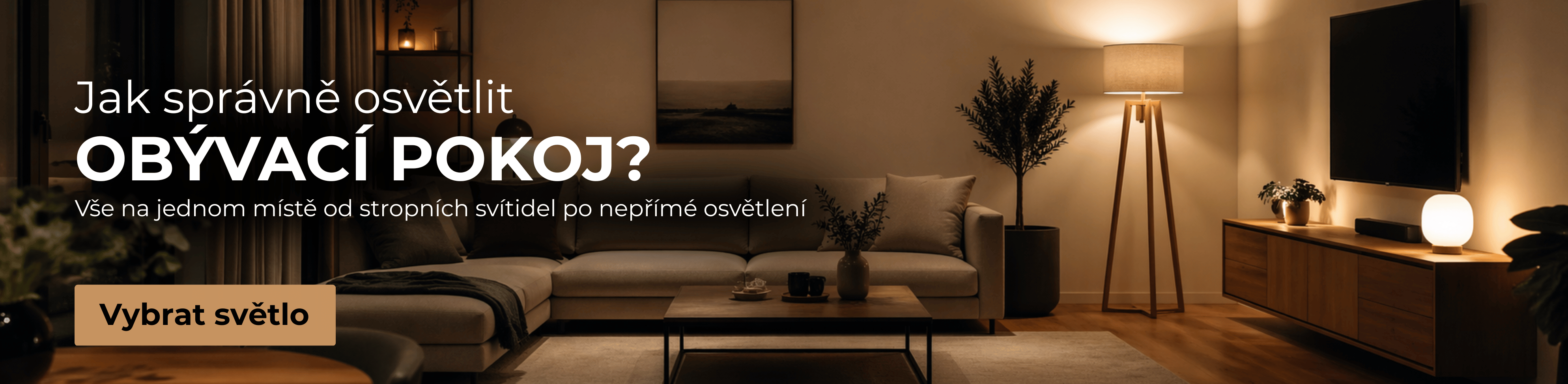 Osvětlení obývacího pokoje