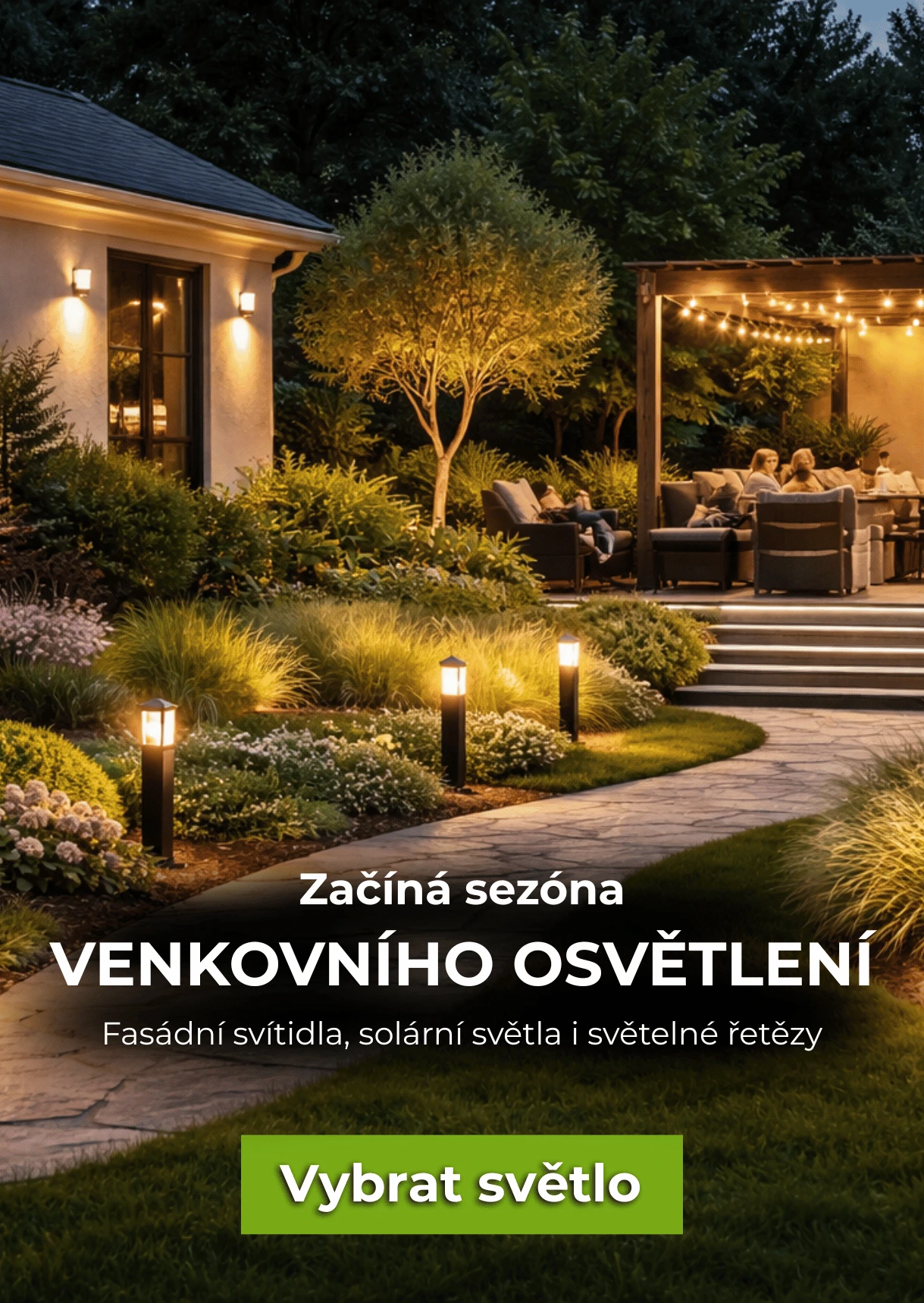 Začíná sezóna venkovního osvětlení