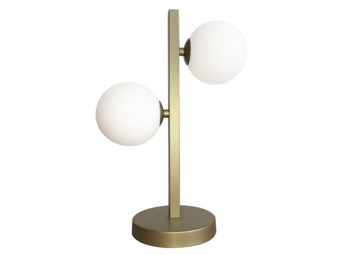 Mosazná stolní lampa Kama pro žárovku 2x G9