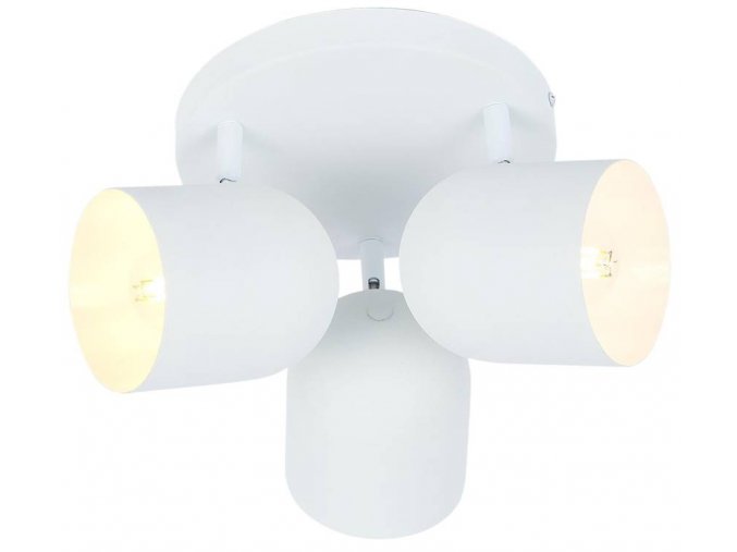 Bílé stropní svítidlo Azuro pro žárovku 3x E27