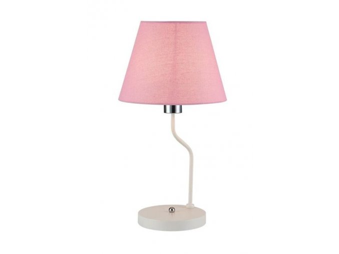 Růžová stolní lampa York Ledea pro žárovku 1x E14