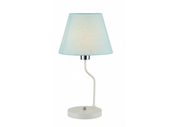 Modrá stolní lampa York Ledea pro žárovku 1x E14