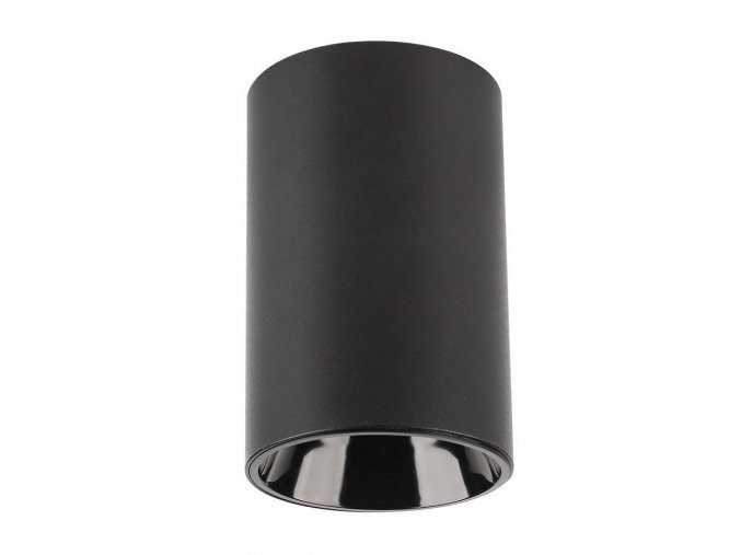 Černé přisazené svítidlo kulaté pro LED žárovky GU10 ø65mm