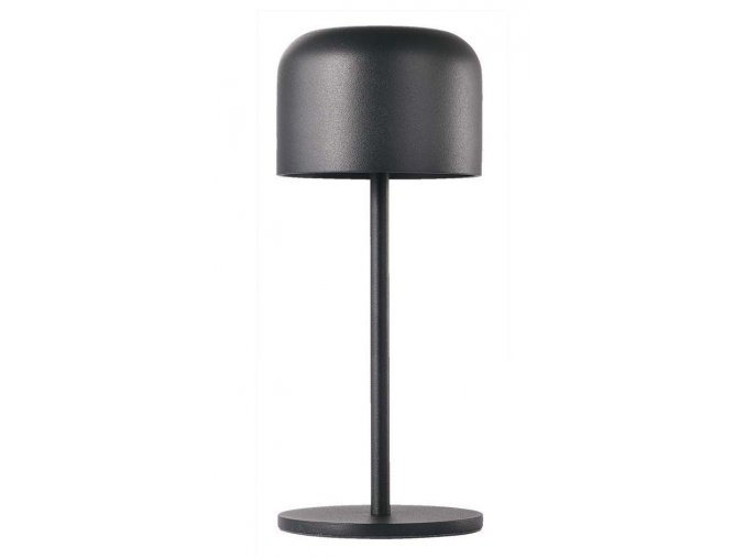 Černá LED stolní nabíjecí lampa 210mm 1,5W IP54