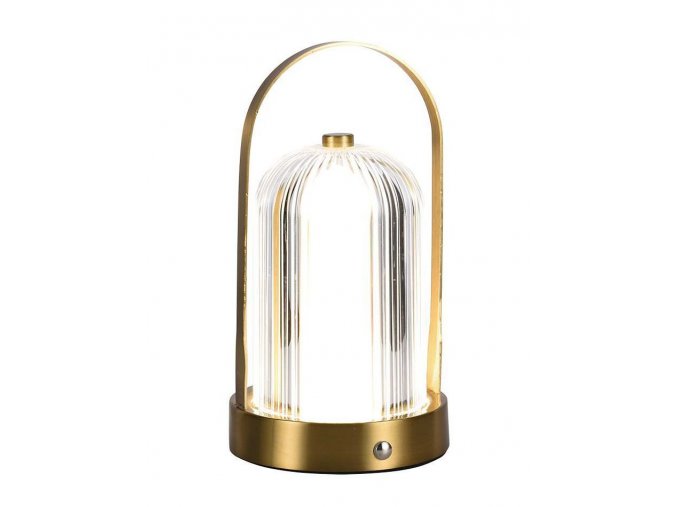 Zlatá LED stolní nabíjecí lampa 225mm 1W