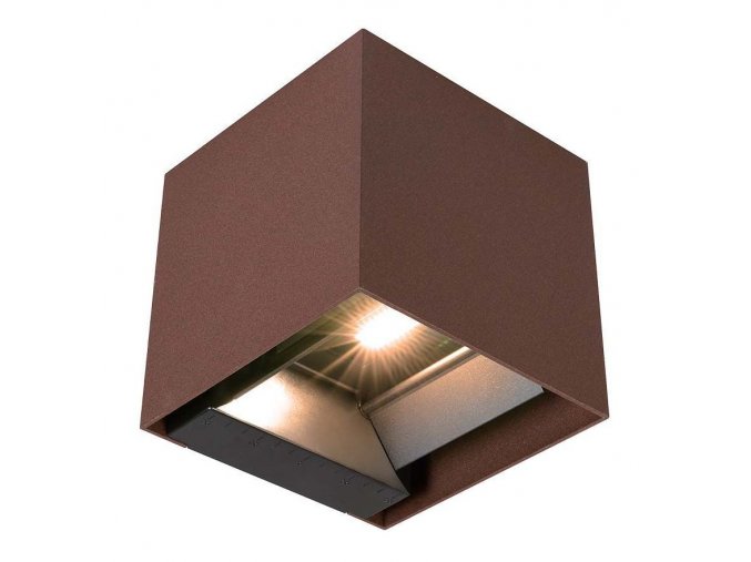 Corten LED fasádní solární svítidlo hranaté s pohybovým čidlem 9W IP65