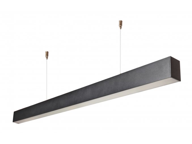 Černé lineární přisazené / závěsné LED svítidlo 120cm 40W 120lm/W Premium