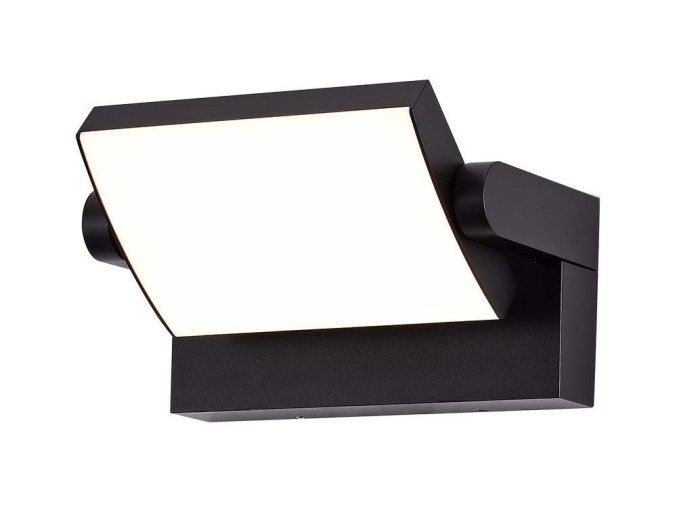 Černé fasádní LED svítidlo náklopné 17W IP65