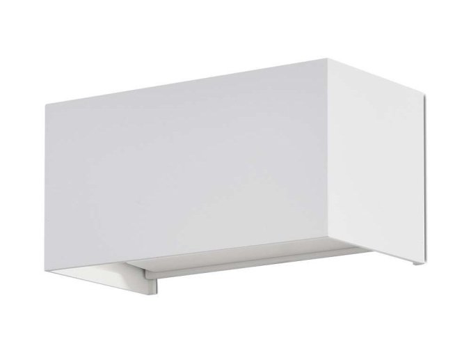 Bílé fasádní LED svítidlo obdelníkové 24W IP65