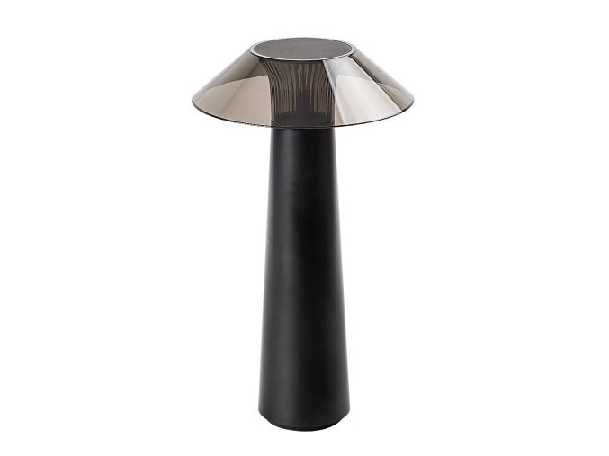 Černá zahradní nabíjecí lampa Assen 5W 28,5cm