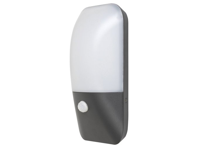 Antracitové fasádní LED svítidlo s pohybovým čidlem Ecuador 11W IP54