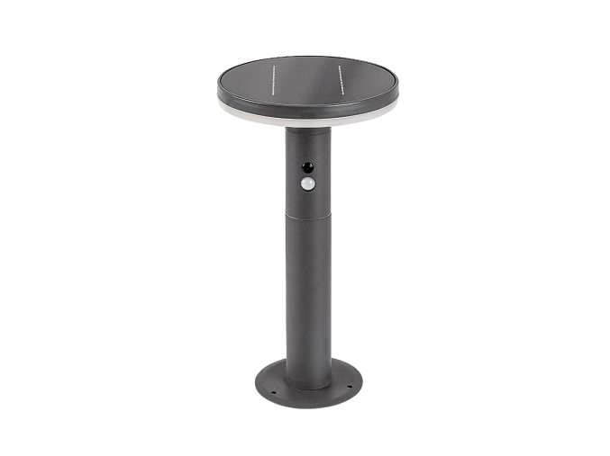 Antracitové zahradní solární LED svítidlo s pohybovým čidlem Alaska 10W IP44 38cm