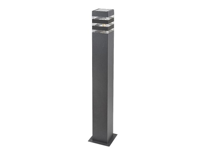 Antracitový zahradní sloupek Ankara pro žárovku E27 74cm