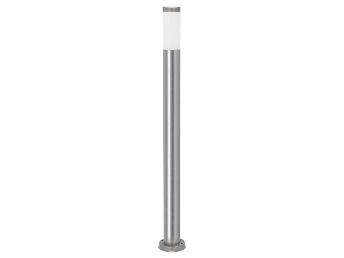 Chromový zahradní sloupek Inox Torch pro žárovku E27 110cm