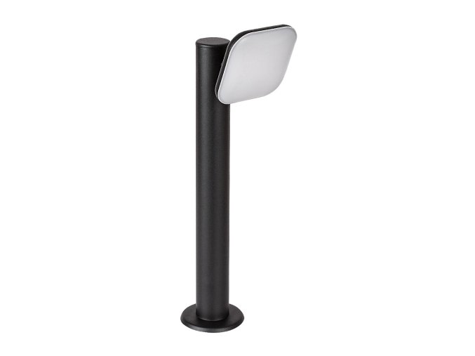 Černé zahradní LED sloupkové svítidlo Odiel náklopné 12W IP44 50cm