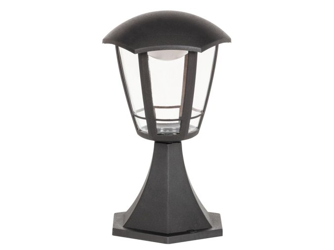 Černá zahradní LED lampa Sorrento 8W IP44 30cm