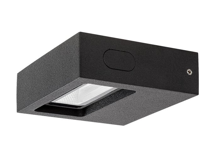 Černé fasádní LED svítidlo Ganges 7W IP65