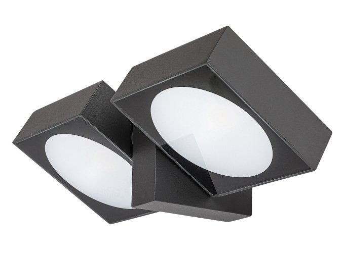 Antracitové fasádní LED svítidlo Telde 14W IP54