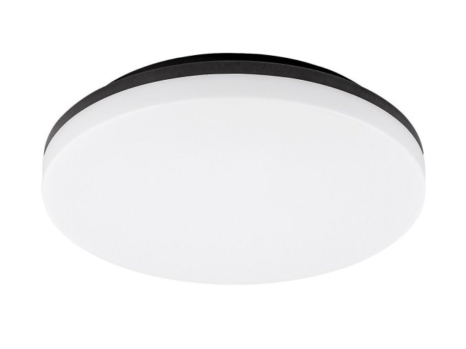 Černé stropní LED svítidlo Pernik kulaté 280mm 24W IP54
