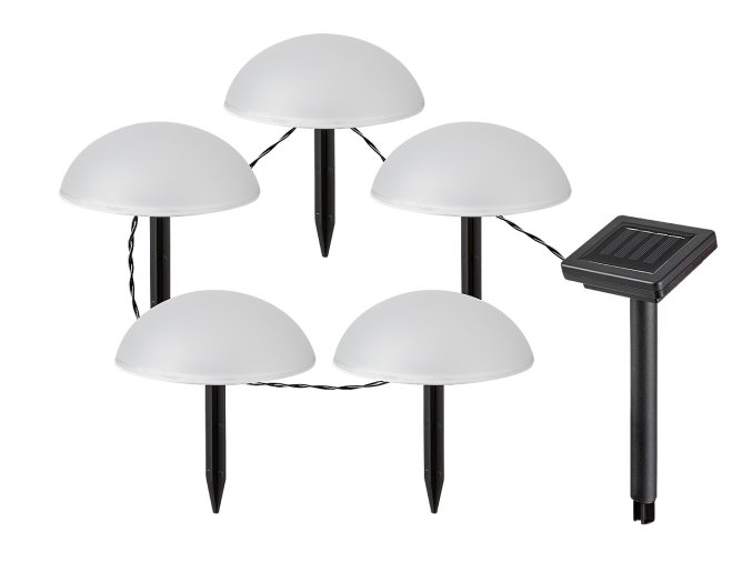 Dekorativní solární LED světelný řetěz Treppio 4m 5x LED 1W IP44