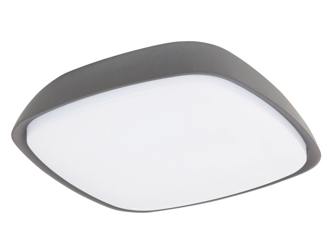 Antracitové stropní LED svítidlo Austin 250x250mm 20W IP65