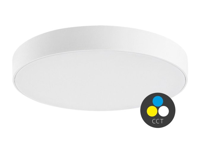 Bílé stropní LED svítidlo Tartu kulaté 300mm 24W IP44 CCT