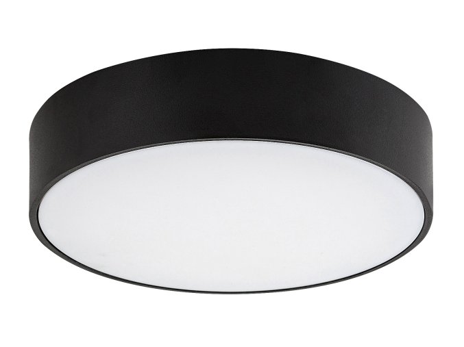 Černé stropní LED svítidlo Tartu kulaté 175mm 18W IP44 CCT