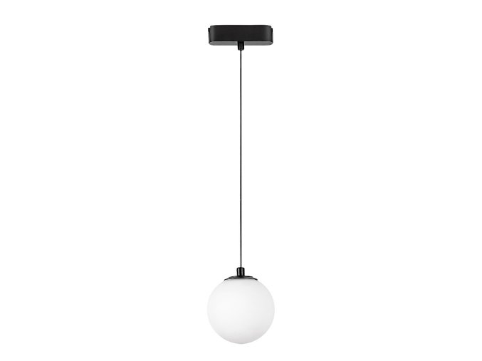 Černé lištové závěsné LED svítidlo 100mm LiTrack Pend 1F 5W