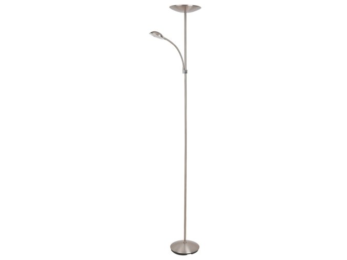 Chromová stojací LED lampa Vlasta 18W+5W